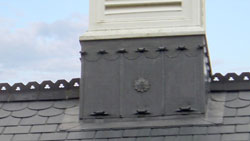 Lead detailing on roof